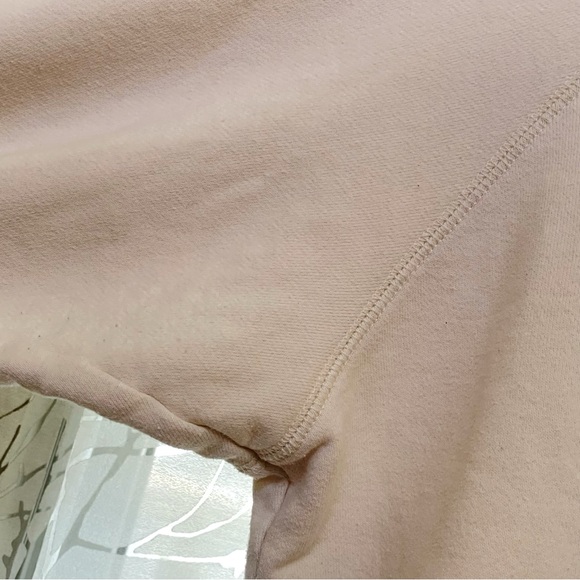 MOTHER cream red blue THE SQUARE OUT OF YOUR LEAGUE LA round neck SWEATSHIRT - Picture 8 of 11